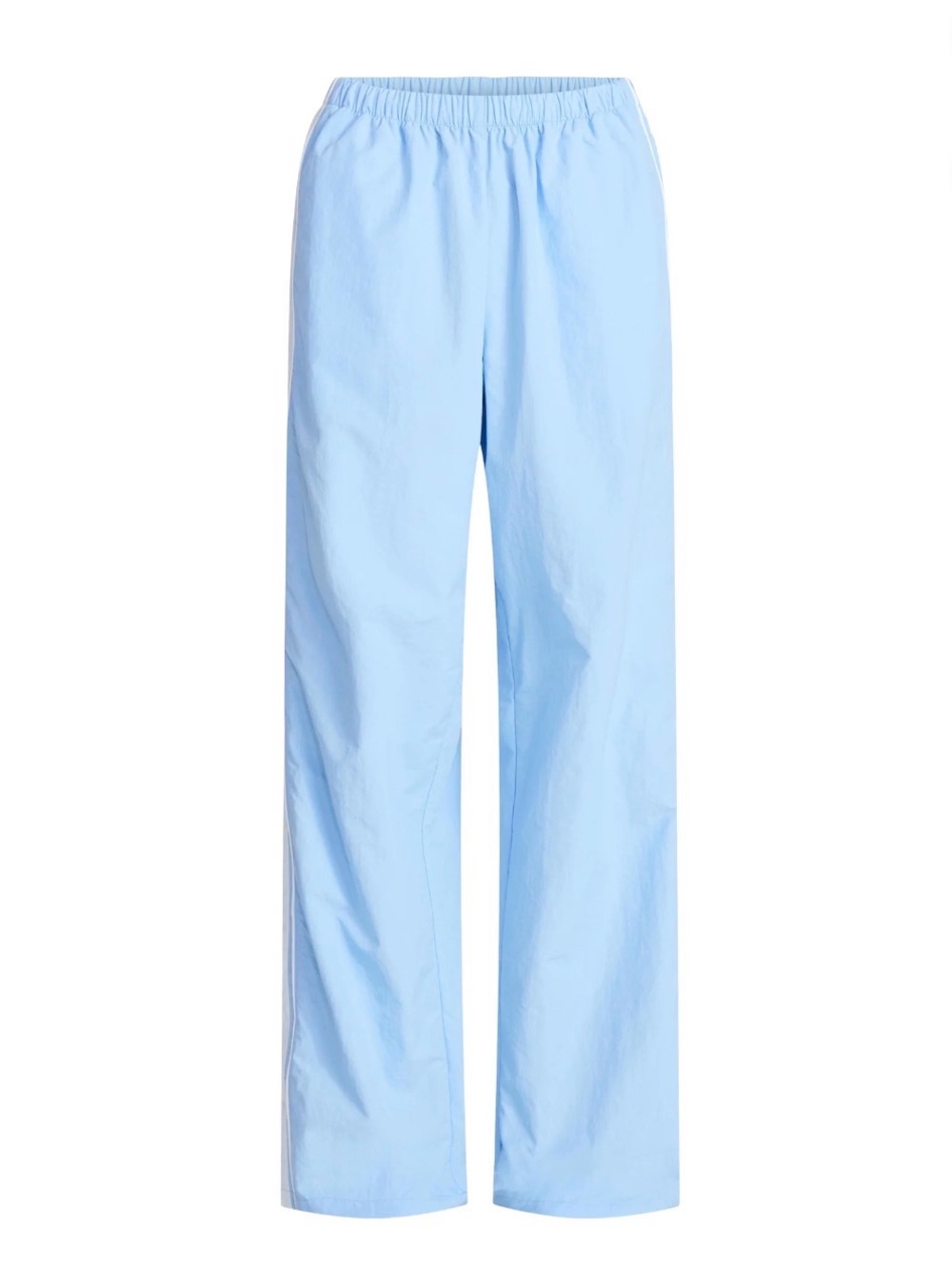 Women's Light Blue Elastic-Waist Casual Joggers